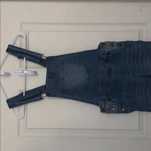 Blue jean overalls